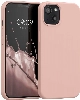 Apple iPhone 13 (6.1) Kılıf İnce Soft Mat Renkli Esnek Silikon Kapak - Rose Gold