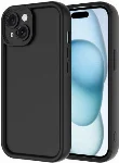 Apple iPhone 13 (6.1) Kılıf Kamera Korumalı Silikon Ananas Kapak - Siyah