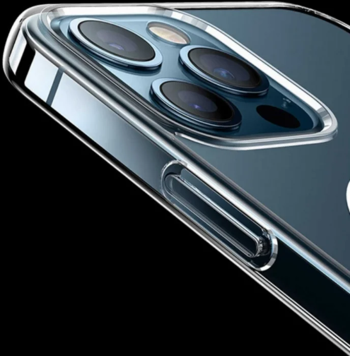 Apple iPhone 13 (6.1) Kılıf MagSafe Wireless Şarj Kapak Köşeleri Airbag - Şeffaf