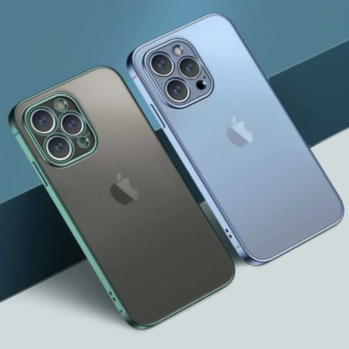 Apple iPhone 13 (6.1) Kılıf Renkli Mat Esnek Kamera Korumalı Silikon G-Box Kapak - Siyah