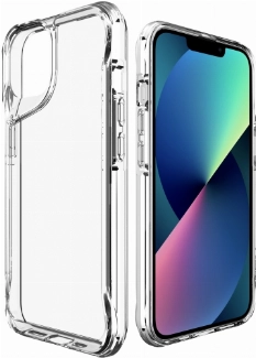 Apple iPhone 13 (6.1) Kılıf Şeffaf TPU Kenarları Esnek T-Max Kapak