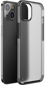 Apple iPhone 13 (6.1) Kılıf Volks Serisi Kenarları Silikon Arkası Şeffaf Sert Kapak - Siyah