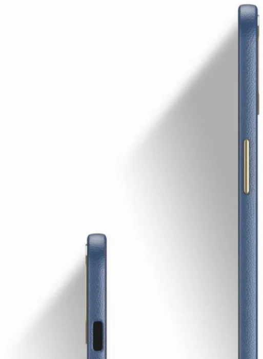 Apple iPhone 13 Mini (5.4) Kılıf Soft Silikon Metalik Deri Natura Kapak - Kahverengi