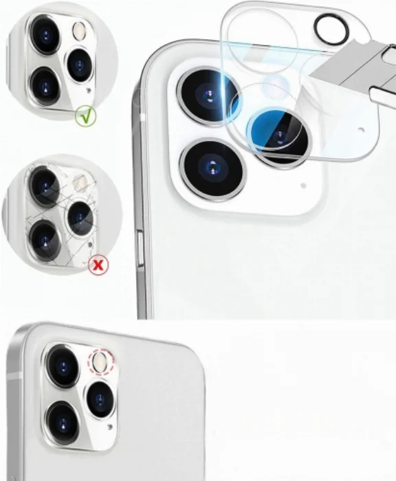 Apple iPhone 13 Pro (6.1) Kamera Lens Koruyucu Film 0.2mm
