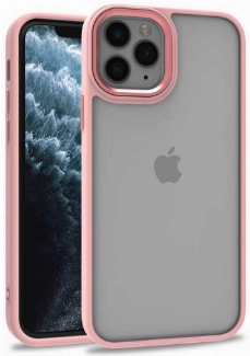 Apple iPhone 13 Pro (6.1) Kılıf Electro Silikon Renkli Flora Kapak - Rose Gold