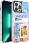 Apple iPhone 13 Pro (6.1) Kılıf Kamera Korumalı Renkli Desenli Sert Silikon Korn Kapak - No:1