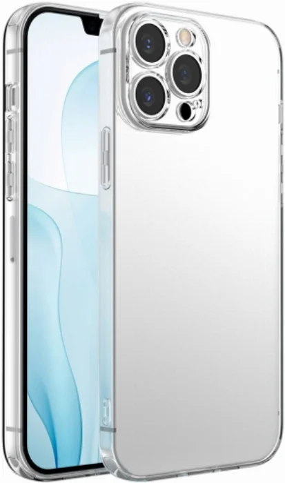 Apple iPhone 13 Pro (6.1) Kılıf Kamera Lens Korumalı İnce Esnek Süper Silikon 0.3mm - Şeffaf