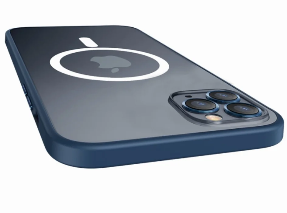 Apple iPhone 13 Pro (6.1) Kılıf Lens Koruyuculu Mokka Magsafe Wireless Silikon Kapak - Siyah