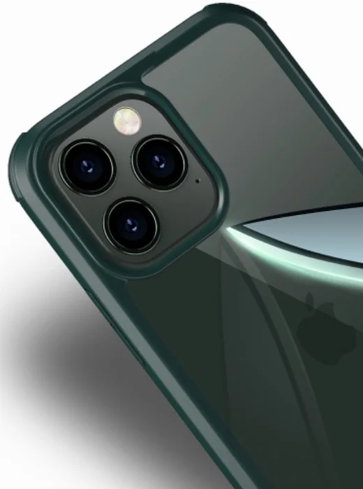 Apple iPhone 13 Pro (6.1) Kılıf Ön ve Arkası Camlı 360 Tam Koruma Silikon Kapak - Siyah