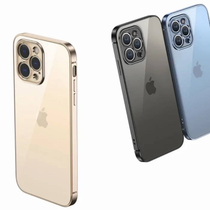 Apple iPhone 13 Pro (6.1) Kılıf Renkli Esnek Kamera Korumalı Silikon G-Box Kapak - Lacivert