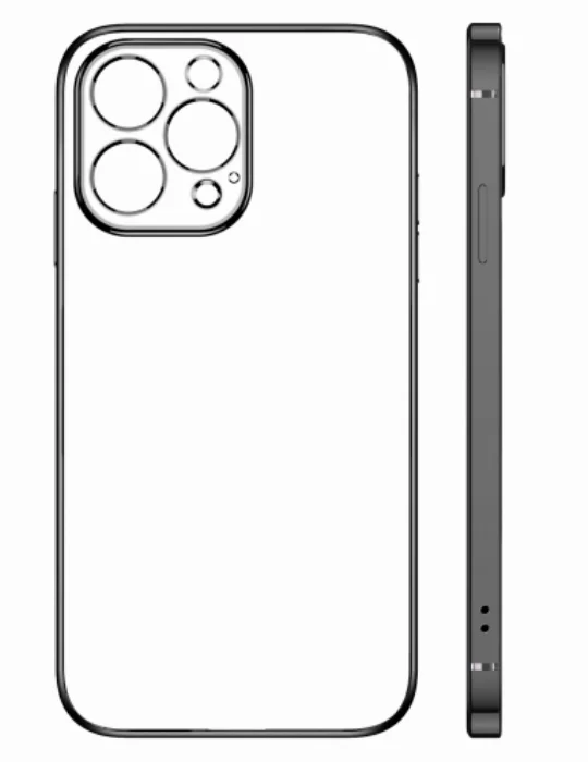 Apple iPhone 13 Pro (6.1) Kılıf Renkli Esnek Kamera Korumalı Silikon G-Box Kapak - Siyah