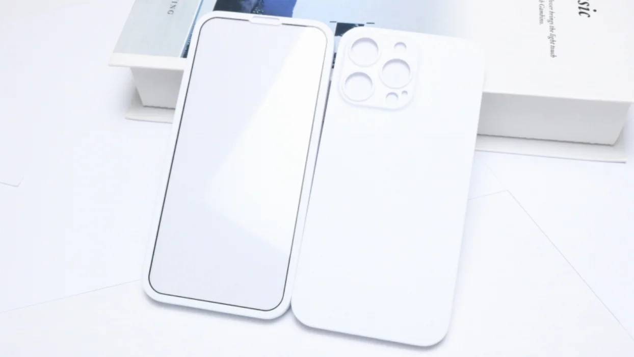 Apple iPhone 13 Pro (6.1) Kılıf Zore 360 Tam Koruma Mat Dokulu Kapak - Beyaz