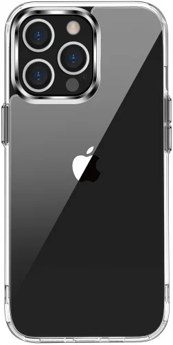 Apple iPhone 13 Pro (6.1) Kılıf Zore Forst Silikon Kapak TPU PC Malzeme 0.4mm - Şeffaf