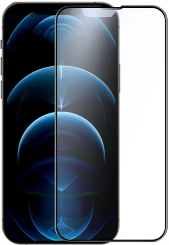 Apple iPhone 13 Pro (6.1) Seramik Tam Kaplayan Mat Ekran Koruyucu - Siyah