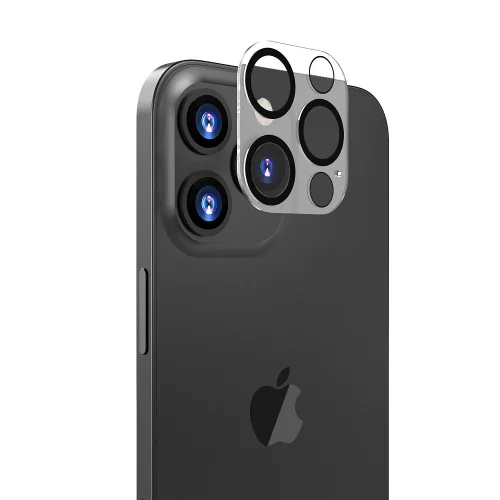 Apple iPhone 13 Pro Max (6.7) Kamera Lens Koruyucu Tempered Cam Şeffaf CL-05