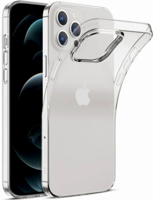Apple iPhone 13 Pro Max (6.7) Kılıf İnce Esnek Silikon 0.3mm - Şeffaf