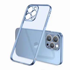 Apple iPhone 13 Pro Max (6.7) Kılıf Renkli Mat Esnek Kamera Korumalı Silikon G-Box Kapak - Lacivert