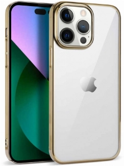 Apple iPhone 14 Pro (6.1) Kılıf Silikon Renkli Esnek Pixel Kapak - Gold