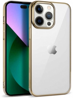 Apple iPhone 14 Pro (6.1) Kılıf Silikon Renkli Esnek Pixel Kapak - Gold