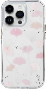 Apple iPhone 14 Pro (6.1) Kılıf Çayır Çiçeği Desenli Coehl Meadow Kapak - Pembe