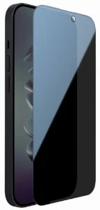 Apple iPhone 14 Pro Max (6.7) Karartmalı Hayalet Ekran Koruyucu Tam Kaplayan Kor Privacy Kırılmaz Cam - Siyah
