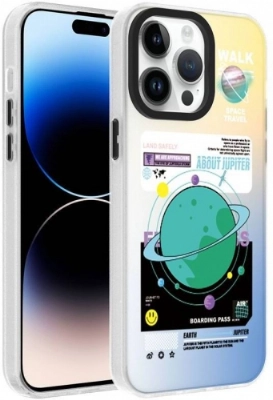 Apple iPhone 14 Pro Max (6.7) Kılıf Desenli Zore Dragon Sert Kapak - Gezegen