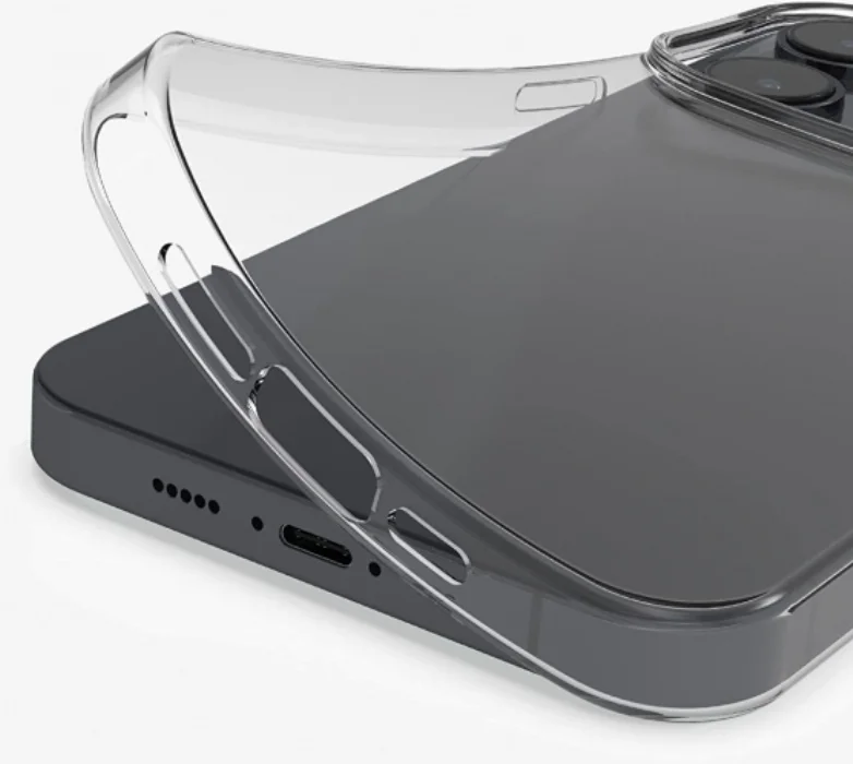 Apple iPhone 14 Pro Max (6.7) Kılıf İnce Esnek Silikon 0.3mm - Şeffaf