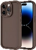 Apple iPhone 14 Pro Max (6.7) Kılıf Kamera Korumalı Silikon Ananas Kapak - Kahve