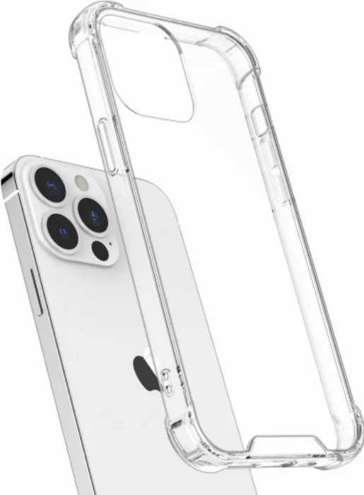 Apple iPhone 14 Pro Max (6.7) Kılıf Köşe Korumalı Airbag Şeffaf Silikon Anti-Shock