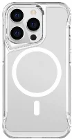 Apple iPhone 14 Pro Max (6.7) Kılıf MagSafe Özellikli TPU Kenarları Esnek T-Max Kapak - Şeffaf