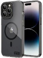 Apple iPhone 14 Pro Max (6.7) Kılıf Magsafe Şarj Özellikli Youngkit Coloured Glaze Serisi Kapak - Siyah