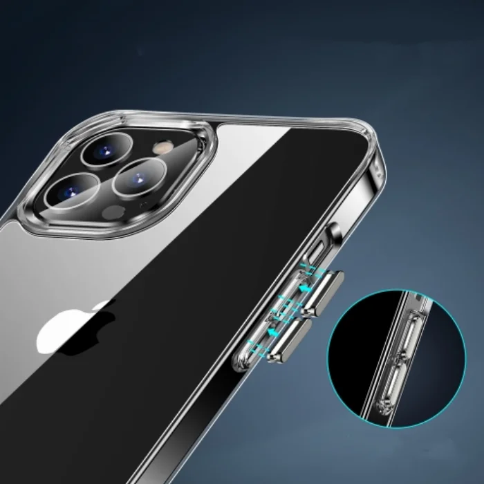 Apple iPhone 14 Pro Max (6.7) Kılıf Zore Forst Silikon Kapak TPU PC Malzeme 0.4mm - Şeffaf