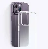 Apple iPhone 14 Pro Max (6.7) Kılıf Airbagli Şeffaf Darbe Emici Silikon Tasarımlı Recci Clarity Serisi Kapak - Şeffaf