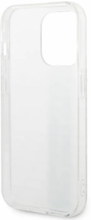 Apple iPhone 14 Pro Max (6.7) Kılıf AMG Transparan Çift Katmanlı Karbon Dizayn II Kapak - Beyaz