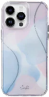 Apple iPhone 14 Pro Max (6.7) Kılıf Dalgalı Çizgi Desenli Coehl Palette Kapak - Mavi