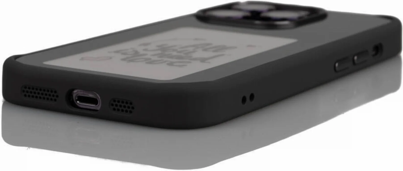 Apple iPhone 14 Pro Max Kılıf Ekranı Yansıtan Zore Akıllı NFC Kapak - Siyah