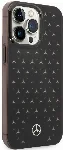 Apple iPhone 14 Pro Max (6.7) Kılıf Mercedes Benz Transparan Yıldızlı Dizayn Kapak - Siyah