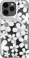 Apple iPhone 14 Pro Max Magsafe Şarj Özellikli Çift IMD Baskılı Switcheasy Artist-M Fleur Kapak - Gri