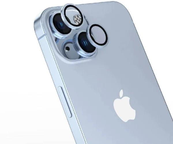 Apple iPhone 15 (6.1) Lens Koruyucu CL-15 Kamera Koruyucu - Mavi