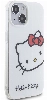 Apple iPhone 15 (6.1) Kılıf Hello Kitty Orjinal Lisanslı Yazı ve İkonik Logolu Kitty Head Kapak - Pembe