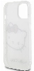 Apple iPhone 15 (6.1) Kılıf Hello Kitty Orjinal Lisanslı Yazı ve İkonik Logolu Kitty Head Kapak - Pembe