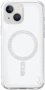 Apple iPhone 15 (6.1) Kılıf Magsafe Şarj Özellikli Simli Magnetik Coehl Glace Kapak - Gümüş