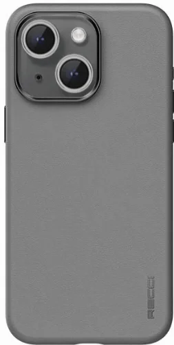 Apple iPhone 15 (6.1) Kılıf Recci Magsafe Şarj Özellikli Kamera Korumalı Explore Serisi Kapak - Gri