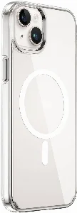 Apple iPhone 15 Plus Kılıf Wiwu FYY-014 Magsafe Şarj Özellikli Şeffaf Kapak - Şeffaf