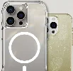 Apple iPhone 15 Pro (6.1) Kılıf Magsafe Şarj Özellikli Airbagli Şeffaf İncek Kapak - Şeffaf