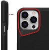 Apple iPhone 15 Pro (6.1) Kılıf Standlı TPU Kenarları Esnek Mat T-Max Kapak - Siyah