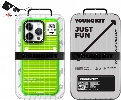 Apple iPhone 15 Pro (6.1)  Kılıf YoungKit Luggage FireFly Serisi Kapak - Mavi