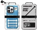 Apple iPhone 15 Pro (6.1)  Kılıf YoungKit Luggage FireFly Serisi Kapak - Mavi