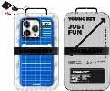 Apple iPhone 15 Pro (6.1)  Kılıf YoungKit Luggage FireFly Serisi Kapak - Mavi