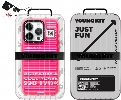 Apple iPhone 15 Pro (6.1)  Kılıf YoungKit Luggage FireFly Serisi Kapak - Pembe